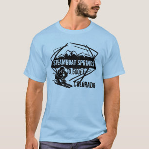 Camiseta T da elevação do esqui de Steamboat Springs