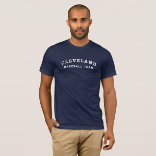 Camiseta T da equipa de beisebol de Cleveland