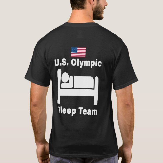 Camiseta T da Equipe de Sono de Olimpiadas dos EUA (Verso)