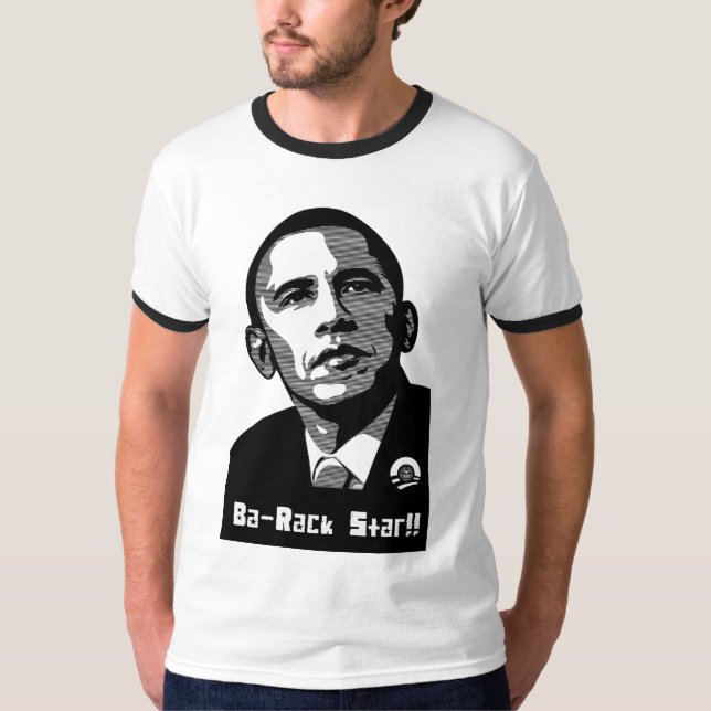 Camiseta T da estrela de Barack (Frente)