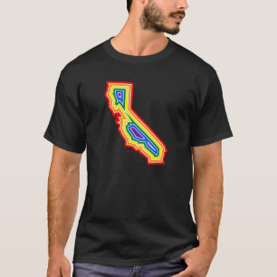 Camiseta T da explosão do orgulho de Califórnia (#02)
