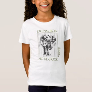 Camiseta T da EXTINÇÃO do elefante
