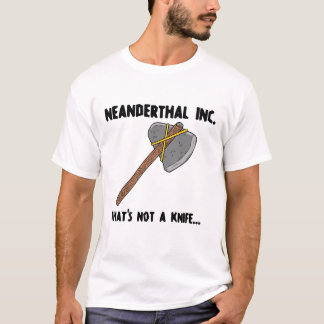 Camiseta T da faca do Neanderthal