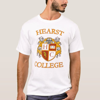 Camiseta T da faculdade de Hearst