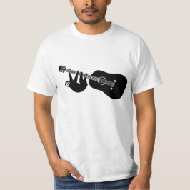 Camiseta T da guitarra da preguiça