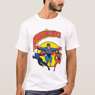 Camiseta T da história em quadrinhos da C.A.