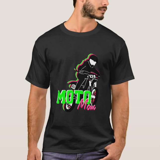 CAMISETA T DA MAMÃ DE MOTO (Frente)