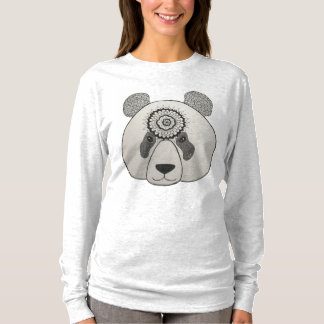 Camiseta T da mandala da panda