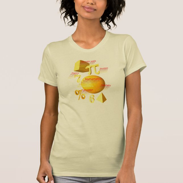 Camiseta T da matemática (Frente)
