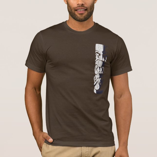 Camiseta T da meia-noite de Kailua Tiki (Frente)