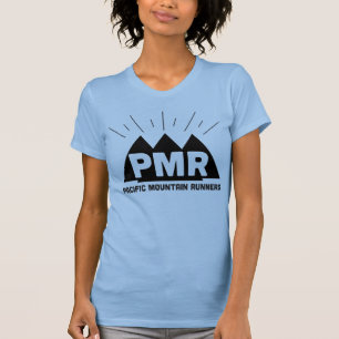 Camiseta T da menina do logotipo de PMR
