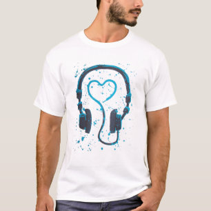 Camiseta T da música do amor de DJs