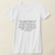 Camiseta T da neutralização das senhoras das citações de (Laydown)