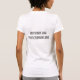 Camiseta T da neutralização das senhoras das citações de (Verso)