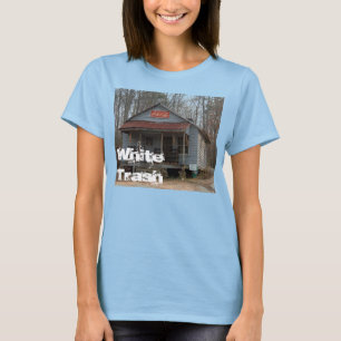 Camiseta T da neutralização do lixo branco