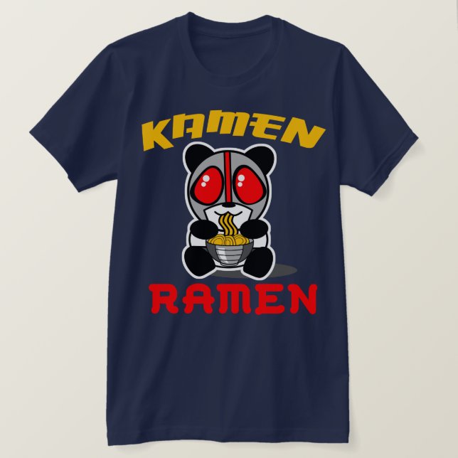Camiseta T da panda dos Ramen de Kamen (Frente do Design)