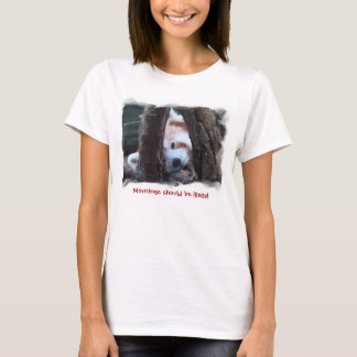 Camiseta T da panda vermelha