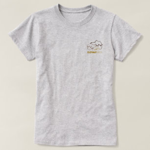 Camiseta T da parte traseira do logotipo de ElephantVoices