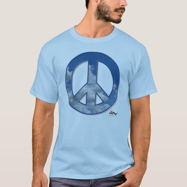 Camiseta T da paz do céu (Frente)