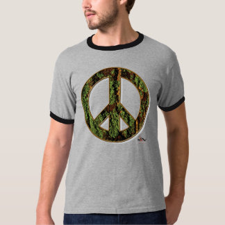 Camiseta T da paz do musgo