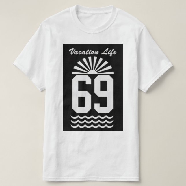 Camiseta T da posição das férias (Frente do Design)