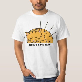 Camiseta T da regra dos gatos do salvamento