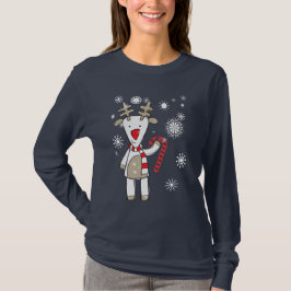 Camiseta T da rena do Natal
