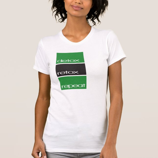 Camiseta T da repetição do retox da desintoxicação (Frente)