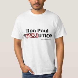 Camiseta T da revolução de Ron Paul