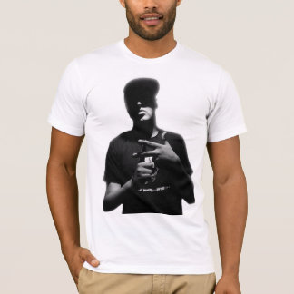 Camiseta T da silhueta de Pavillion do fluxo