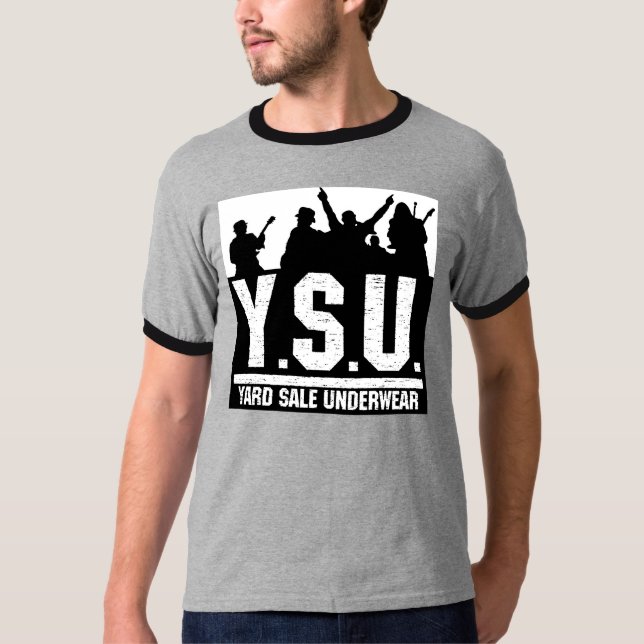 Camiseta T da silhueta de YSU (Frente)