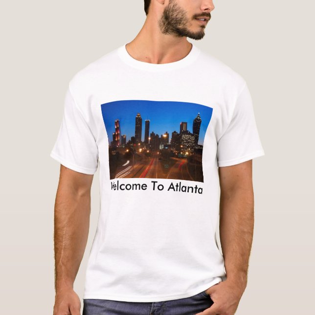 Camiseta T da skyline de Atlanta (Frente)
