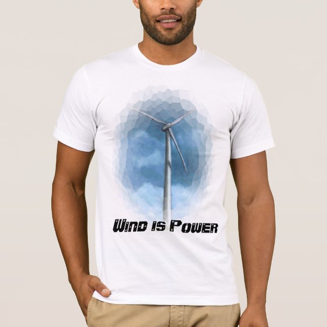CAMISETA T DA TURBINA DAS ENERGIAS EÓLICAS (Frente)