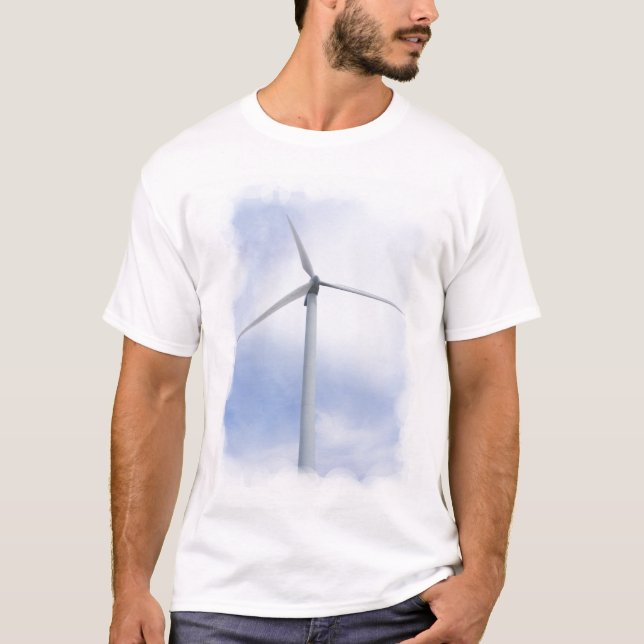 Camiseta ~ T da turbina eólica (Frente)