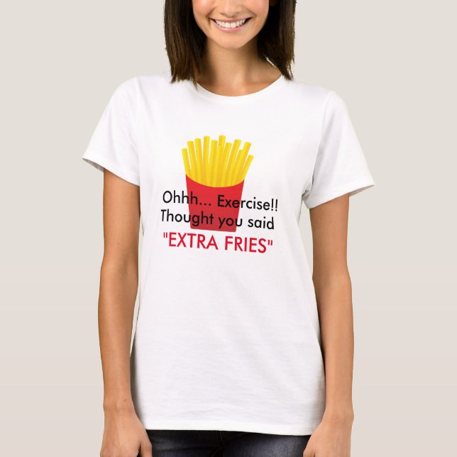 Camiseta T das batatas fritas (Frente)