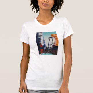 Camiseta T das belas artes com arquitectura da cidade de