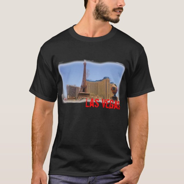 Camiseta T das caras de Las Vegas (Frente)