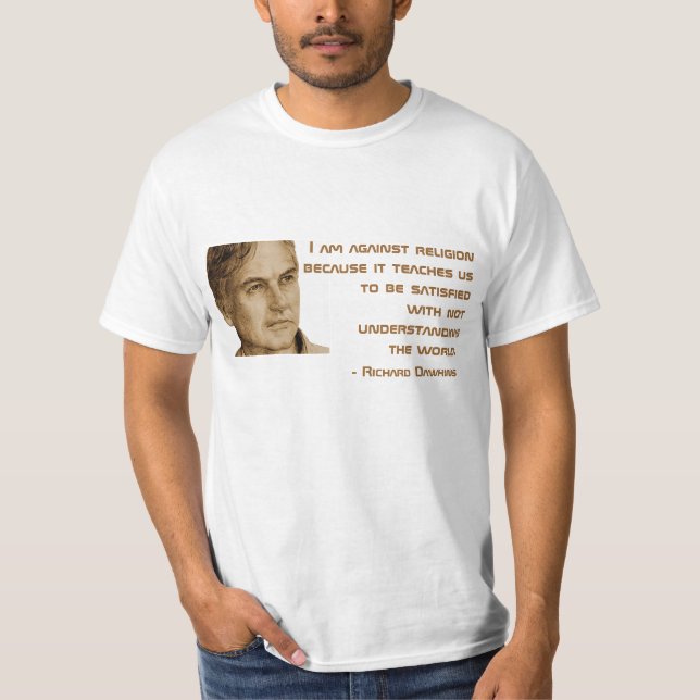 Camiseta T das citações de Richard Dawkins (Frente)