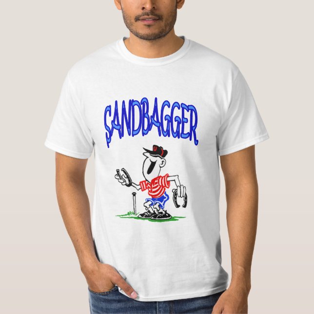 Camiseta T das ferraduras do valor do SandBagger (Frente)