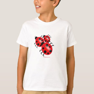 Camiseta T das meninas dos joaninhas