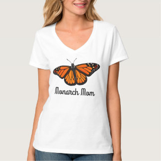 Camiseta T das senhoras da mamã da borboleta de monarca
