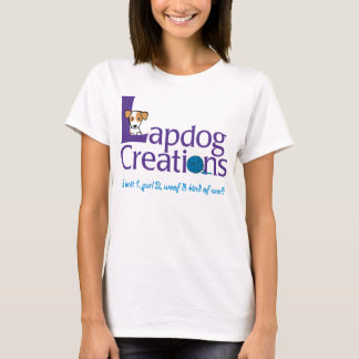 Camiseta T das senhoras das criações do Lapdog