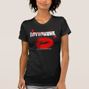 Camiseta T das senhoras dos lábios