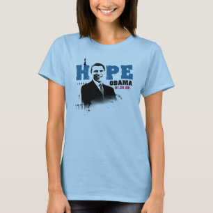 Camiseta T das senhoras Obama