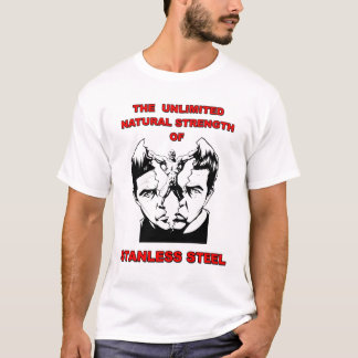 Camiseta T de aço dos homens de Stanless