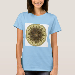 Camiseta T de cristal da mandala de Sun