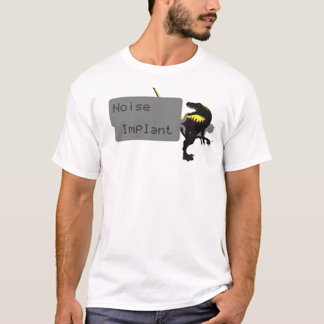 Camiseta T de Dino do implante do ruído (Frente)