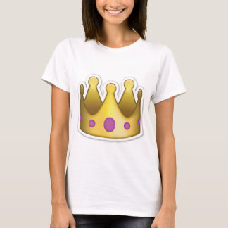 Camiseta T de Emoji da coroa