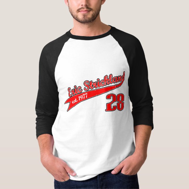 Camiseta T de Eric Strickland Basebal (Frente)