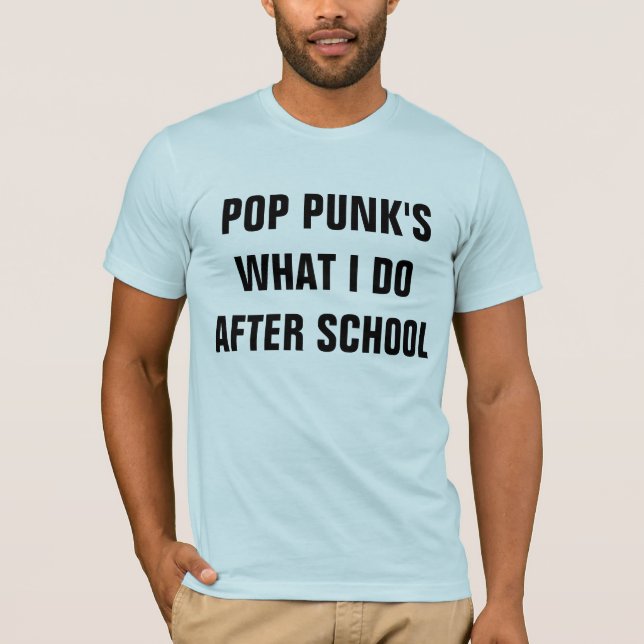 Camiseta T de estalo dos punks (Frente)